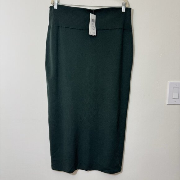 Eileen Fisher Women’s Full Length Pencil Skirt Size L Wool Blend Pull On New - Picture 1 of 8